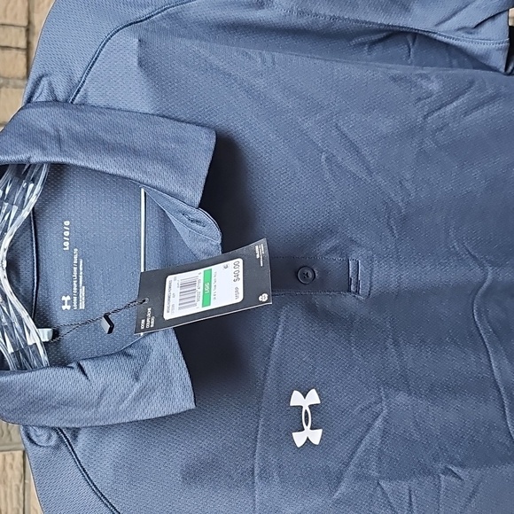 NWT Under Armour Gray Polo Shirt Sz L - Picture 3 of 11